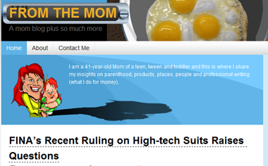 Click Here to Learn More About "From the Mom!"